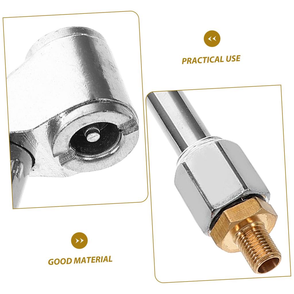 HAWILLOSCH Inflatable Nozzle Accessories Air Chuck Quick Connect Straight Air Chuck Tire Filler Tire