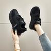 Mesh breathable dad shoes women's 2025 spring new single mesh little white shoes breathable thick-soled shoes
