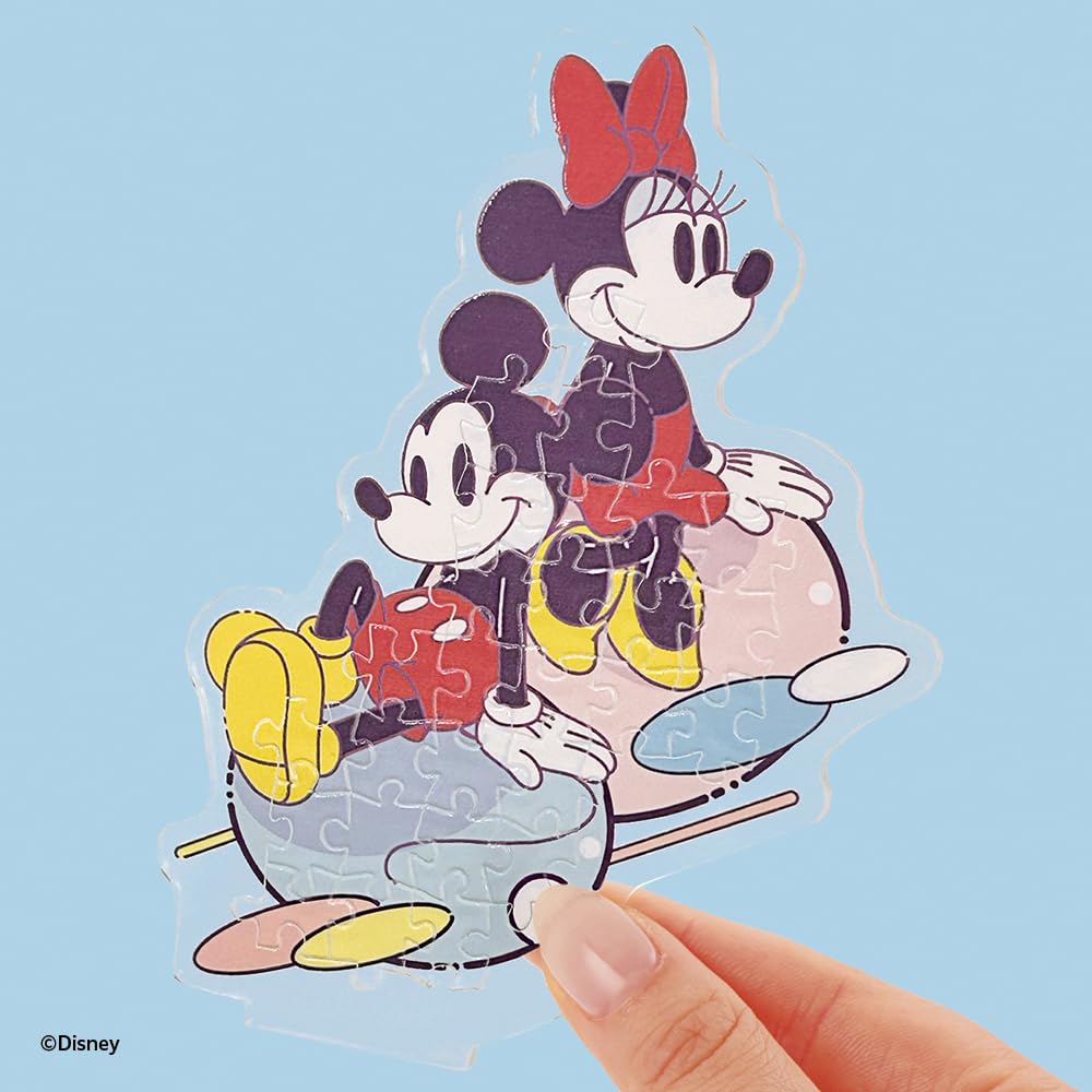 BEVERLY [Пазл х Акриловая подставка] Дисней Акриловая подставка Поп Микки и Минни [Новый пазл для сборки и демонстрации] [Клей не требуется] 87 деталей