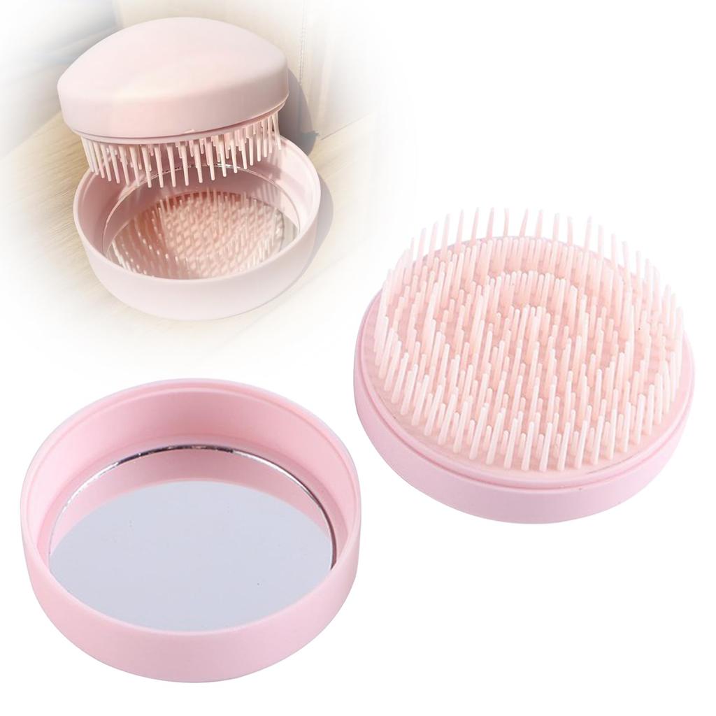 EsiFare Hair Brush with Easy To Includes Comb with For Going To Going Hair For Cute For Going Travel Mirror, Carry, Compact, Mirror, Lid, Work,