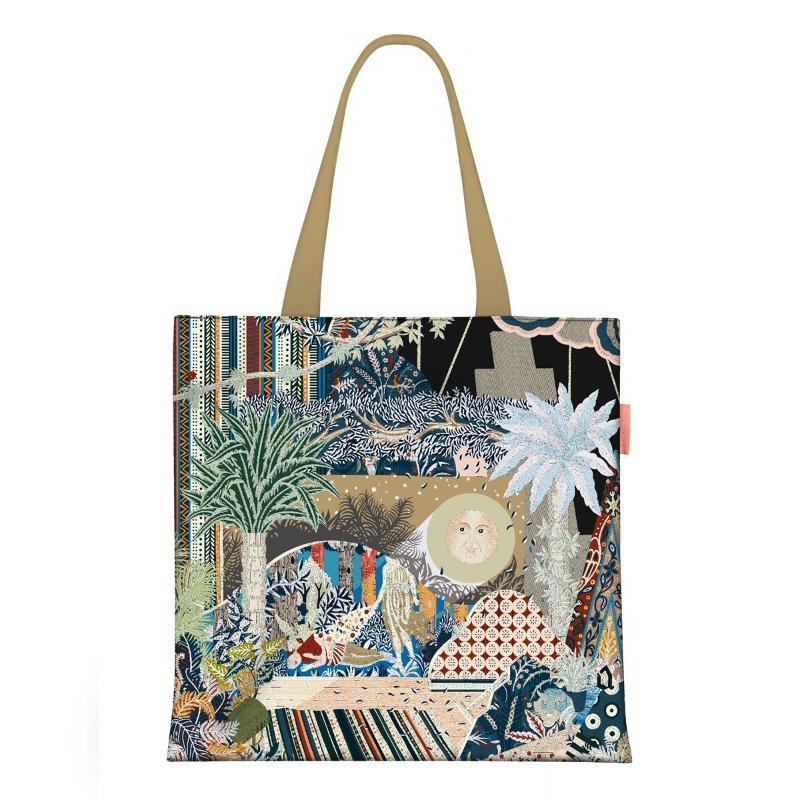 Spring new printed handbag women's oil painting series handbag shoulder bag tote bag fashion canvas bag