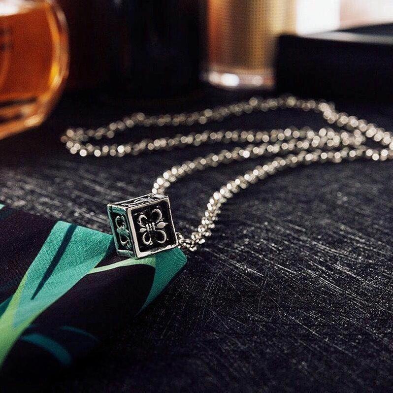 K-Heart Плетеный кулон-куб: Панк Хип-Хоп Цепочка для свитера для мужчин и женщин