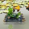Floating Frog Decoration Pond Frog Decoration Resin Lying Frog Figure for Outdoor Garden Pond Swimming Pool Decor