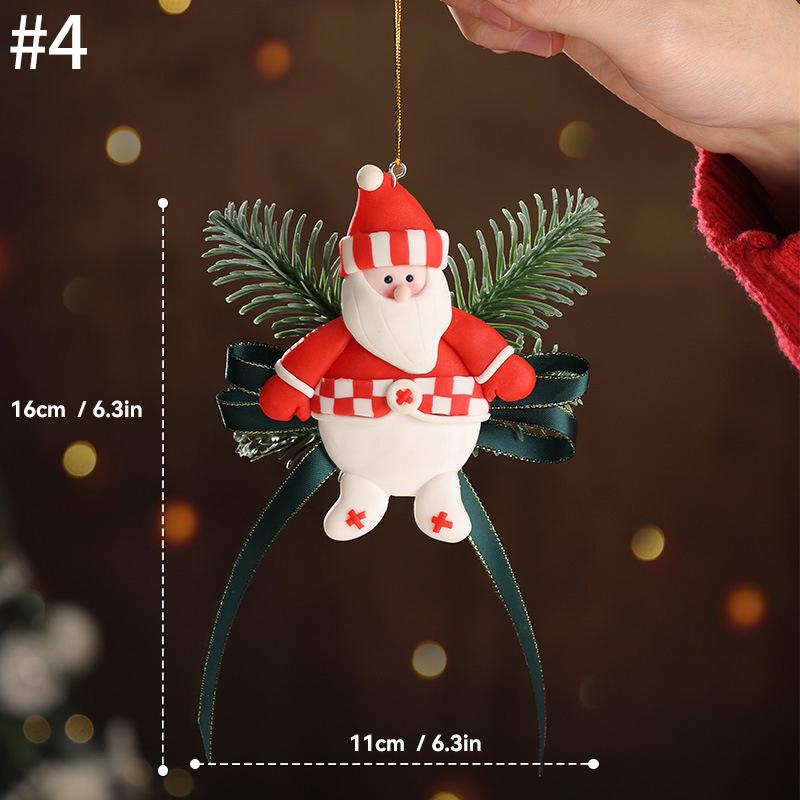 Christmas Bell Hanging Decoration Doorbell Christmas Party Hanging Decoration Creative Glitter Christmas Tree Keychain Pendent