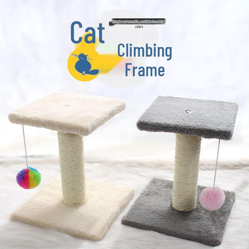 Колонна для восхождения кошек: Универсальная платформа для прыжков и когтеточка Four Seasons с рамкой-гнездом