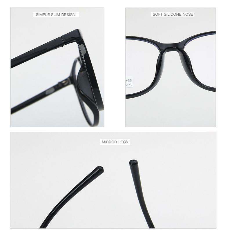 Очки для компьютера, женские круглые очки с защитой от синего света, мужские очки с оптической блокировкой, прозрачные