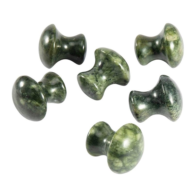 1 шт., натуральный нефритовый грибовидный массажер для лица и спины, массажер для тела, уход за кожей лица, инструмент для женщин, расслабляющий ролик для лица