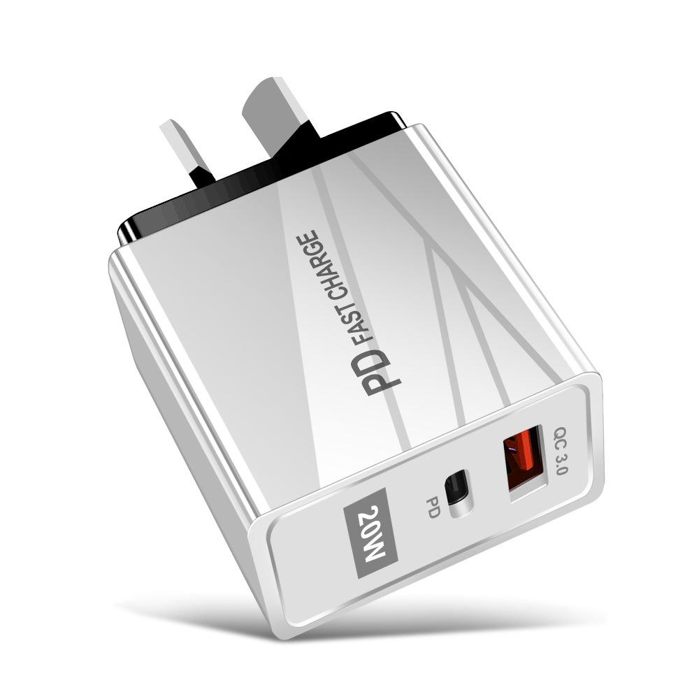 USB-зарядное устройство для путешествий, стандарт ЕС и США, быстрая зарядка QC3.0+PD (5В/9В/12В)