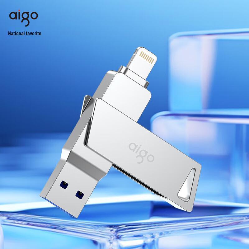 Aigo U368 MFI Флеш-накопитель USB с двойным интерфейсом для iPhone/iPad