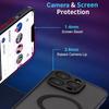 Магнитный чехол для мобильного телефона UYUXIO с подставкой для iPhone 16 Pro Max 15 Plus 14 13 12 Mini 11, матовый чехол с держателем