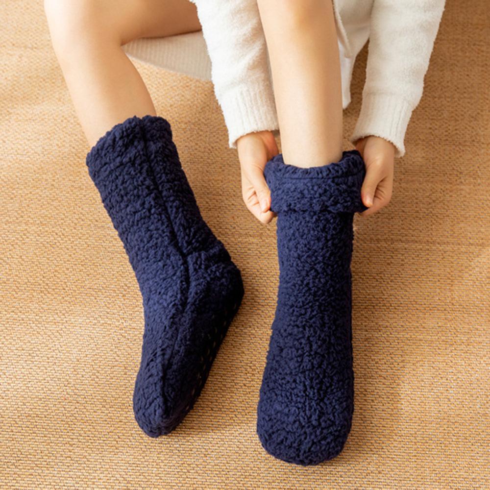 Plush Thickened Floor Socks Fluffy Sleeping Slipper Socks Kawaii Thick Thermal Socks  Indoor