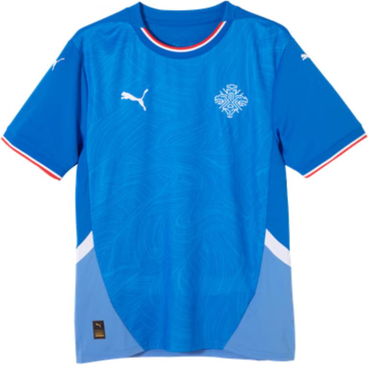 Puma Iceland National Team Home Fan Version Jersey Men Tops Racing-Blue 773951-01