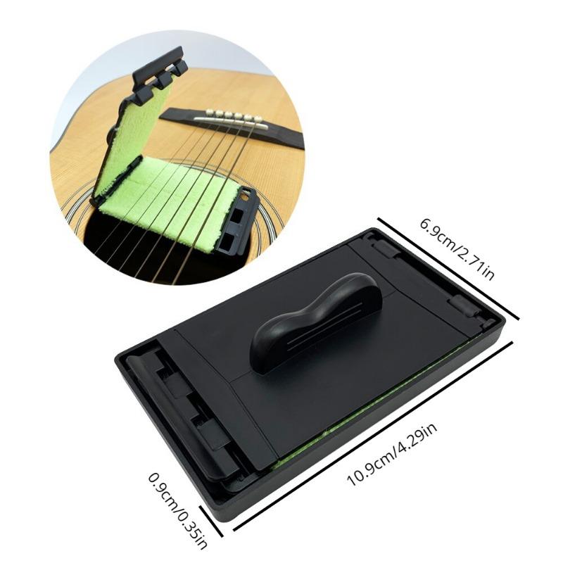 Очиститель бас-струн для акустической электрогитары, щетка, скребок для грифа, инструмент для очистки, аксессуары для ухода и ухода
