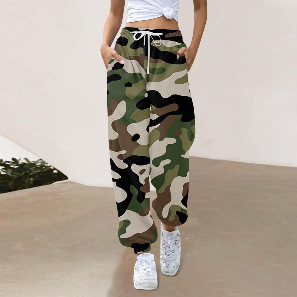 Women's Casual Fashion Sweatpants  Print Casual Pants