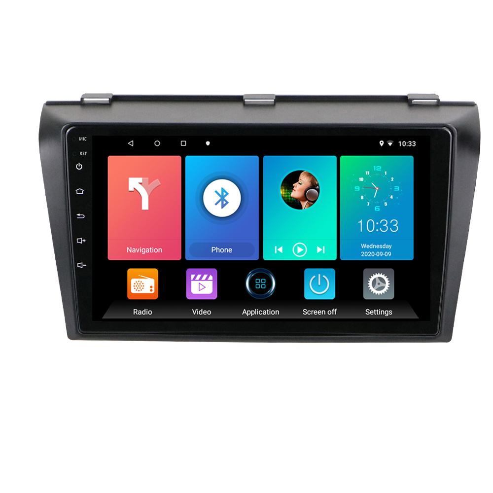 Автомобильный радиоприемник на базе Android Carplay для Mazda 3 2003-2009, мультимедийный видеоплеер, GPS-навигация, WIFI, 2 + 32 ГБ