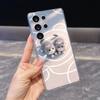 Чехол "Два пушистых серых кота" для Samsung Galaxy S26 S25 S24 S23 S22 S21 S20 FE Plus Мягкий ТПУ Тонкий Ударопрочный Чехол