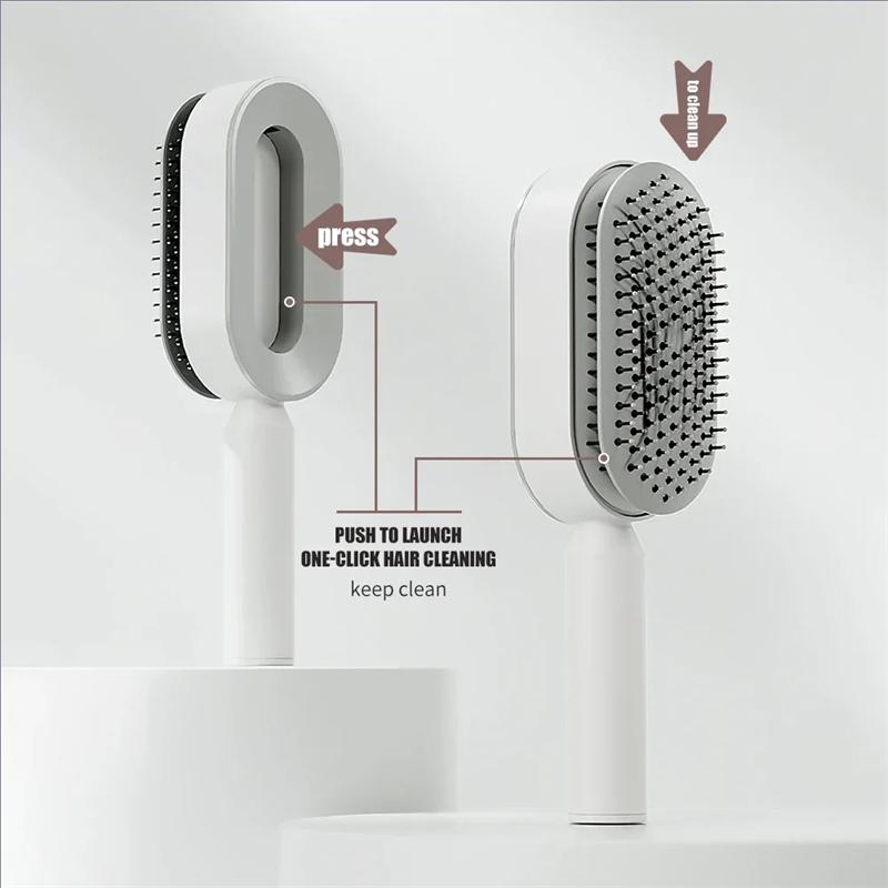 Massage Comb Hair Brush Air Cushion One-Key Self Cleaning Hair Comb Professional Detangling Scalp Air Bag Comb For Hair Accessories