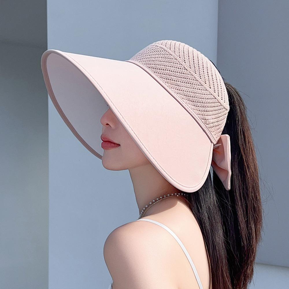 UV Protection Large Brimmed Sun Hat Wide Brim Sun Hat Fashion Empty Top Hat Women