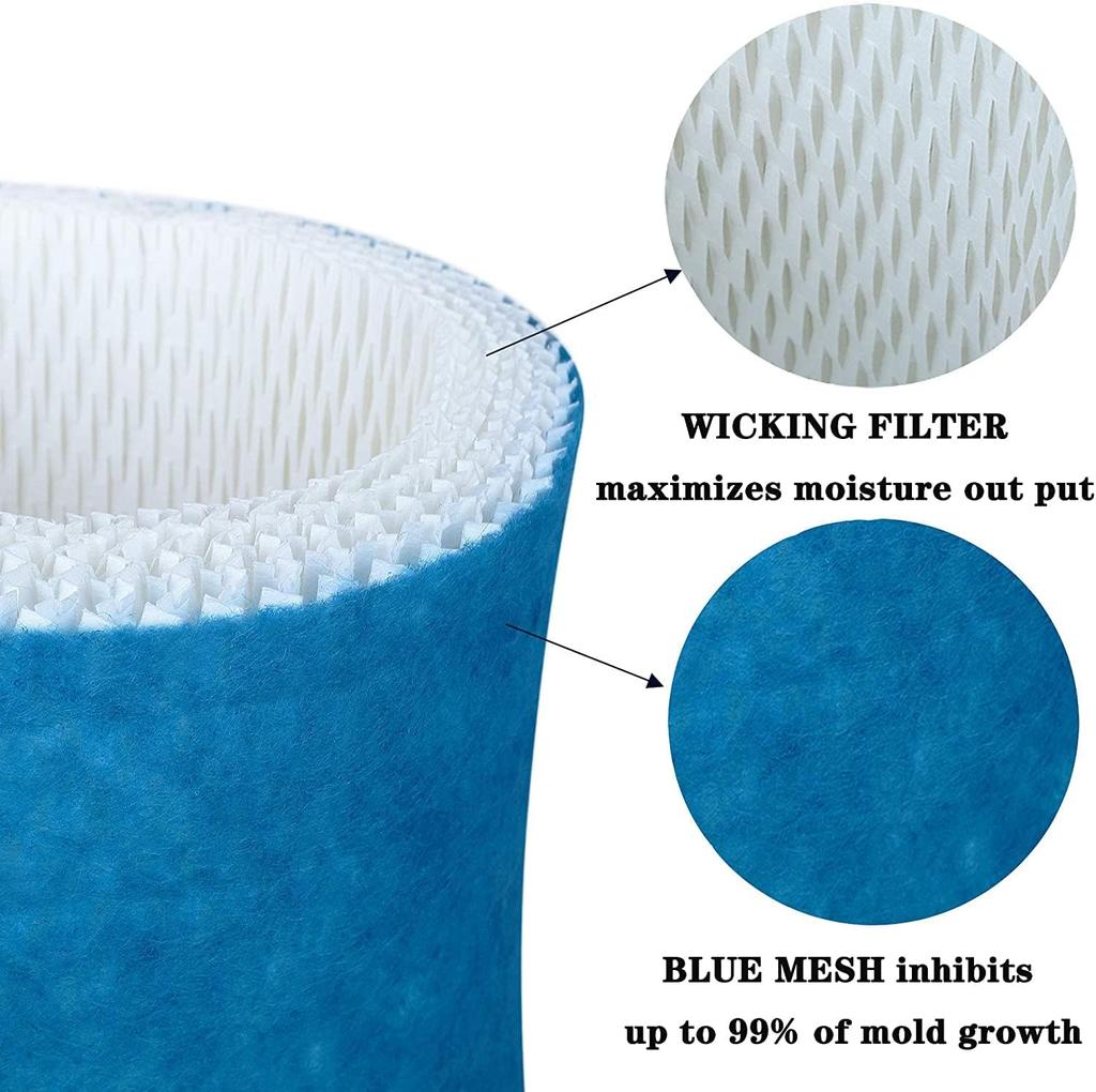 Blue 4-piece Humidifier Filter (suitable for HAC504, HAC-504AW and HCM350 models, Class A filter element)