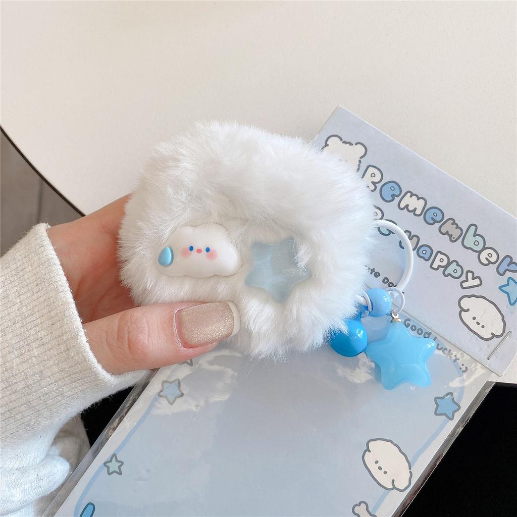 Applicable plush cloud Apple AirPods 1 generation Bluetooth headset case Pro1 headphone case Apple 1 generation case