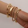 New Bohemian Gold Bracelet Chains Multilayer Bracelet Set For Girls 2021 Trend Lady Charms Women Bracelet Bangles Punk Jewelry