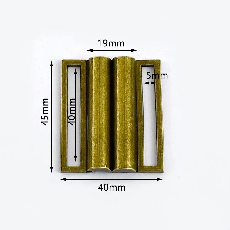 Meetee 1/2/4/5 шт. 30-60 мм Металлическая пряжка для ремня на талию Ленточная лента Регулируемая застежка Пальто Пуховик Ремни Декор Крючки Пряжки Аксессуары