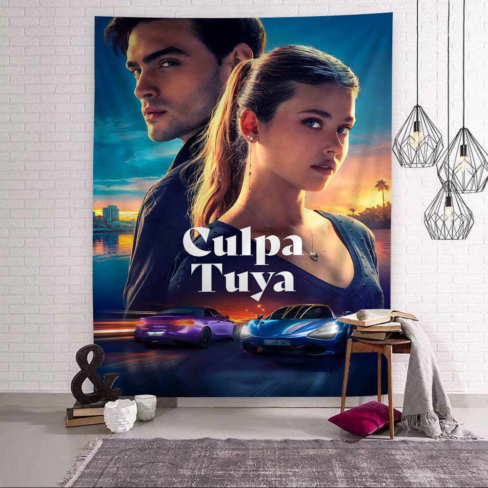 Моя вина Culpa Mia 2023 Фильм Цветной Гобелен Настенный Подвесной Таро Хиппи Настенные Ковры Декор Стены Комнаты Студента