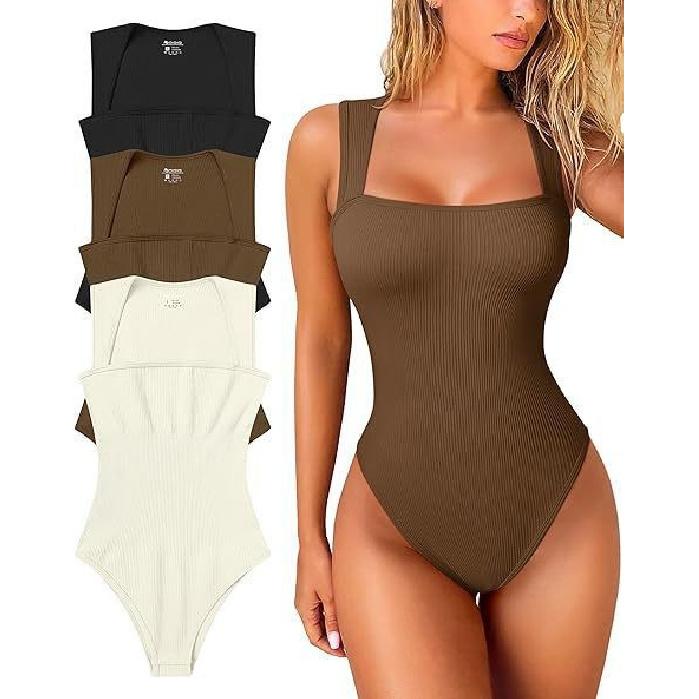 Beach Vacation Women'S Tight Fitting Jumpsuit Sexy Vest Summer Swimsuit Jumpsuit Triangle Pants New Square Collar