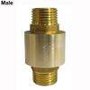 Male To Mal One Way Valve BSPT Thread Water Non Return Valve Durable Brass Check Valve