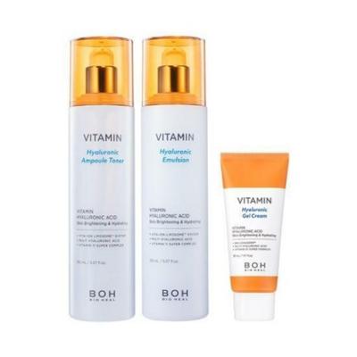 BOH BIOHEAL BOH Витаминный гиалуроновый ампульный тоник и эмульсия, набор из 2 предметов (+гель-крем 30мл), 1 комплект