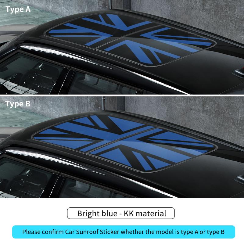 BFZ1 Car Sunroof Stickers Roof Window Film Vinyl Sunshade Sticker For MINI Cooper F56 F60 R55 R56 R60 U25 Countryman Auto Decal