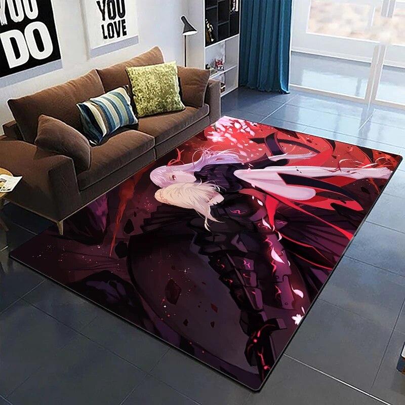 Fate Cartoon HD ковер с принтом, домашний ковер, детская комната, гостиная, стул, прикроватный современный простой напольный коврик, кавайный ковер
