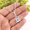 Oval Natural Milky Opal 925 Silver Friendship Day Engagement Gift Ethnic Pendant PP-6-14
