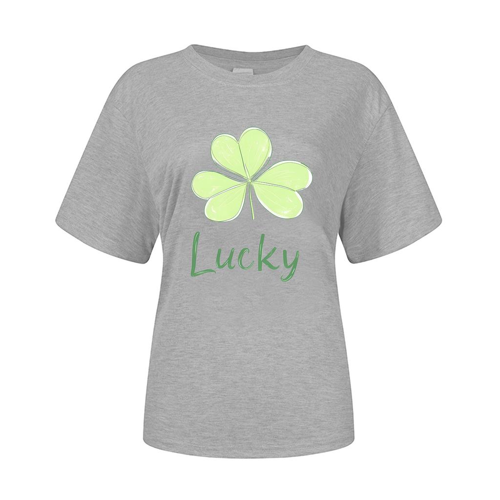 Унисекс ул.. Короткие рукава с графикой ко Дню Святого Патрика