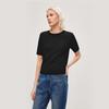 Langzi Elegant Short-Sleeve Commuter Knit Top