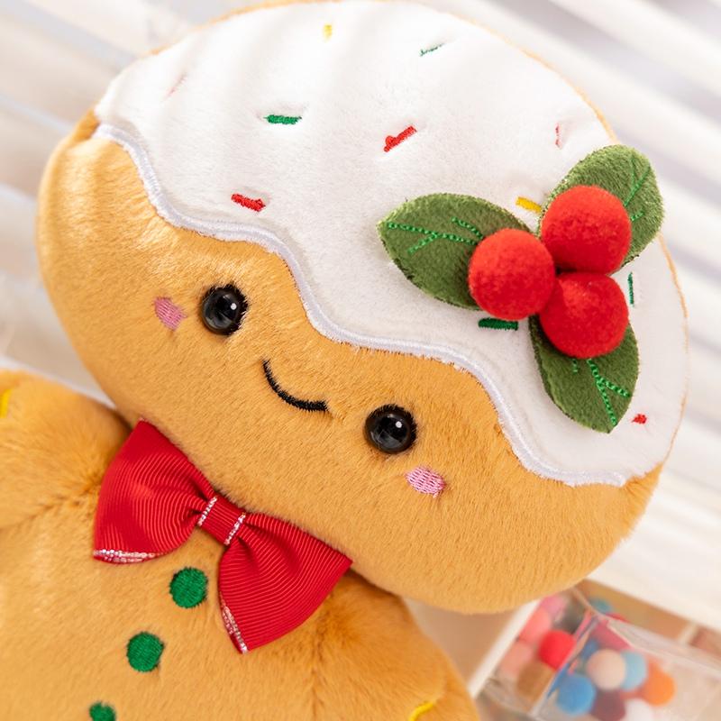 Новые плюшевые куклы серии Cream Gingerbread Fruit Series размером 25 см, для рождественской вечеринки, супермягкие игрушки, подушки, рождественские подарки на Хэллоуин