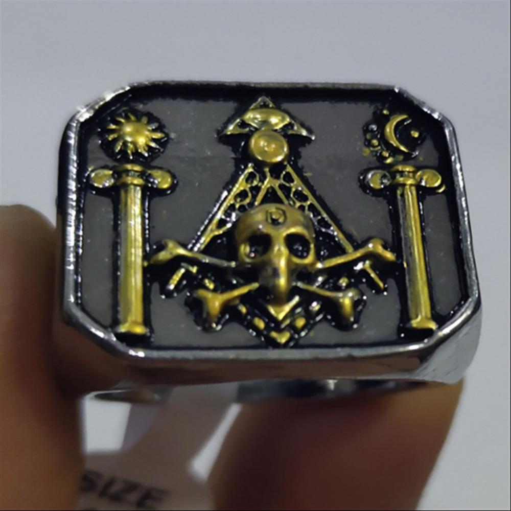 Кольцо с черепом в стиле хипстер, доминирующее, ретро-панк, хип-хоп, мужское кольцо