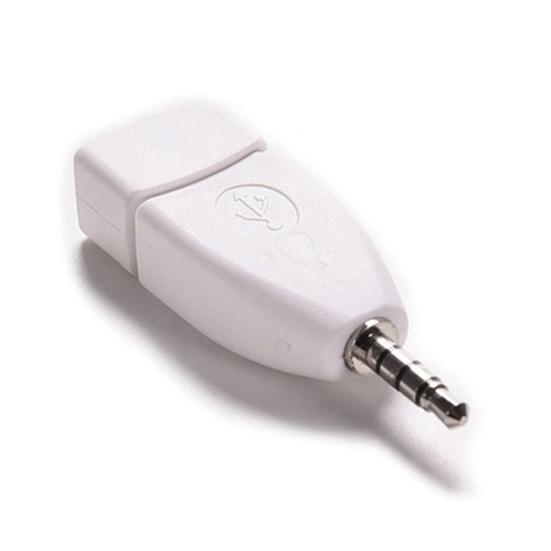 Автомобильный 3,5 мм штекерный разъем на Aux аудио USB 2 гнездовой адаптер-конвертер