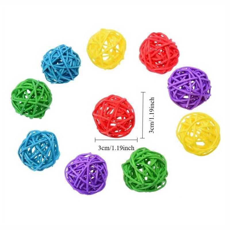 10 шт./партия, жевательная игрушка-попугай, мяч, основной цвет, Sepak Takraw, лапка для домашних животных, царапины на ногах, игрушка для жевания домашних животных, игрушка для жевания домашних животных