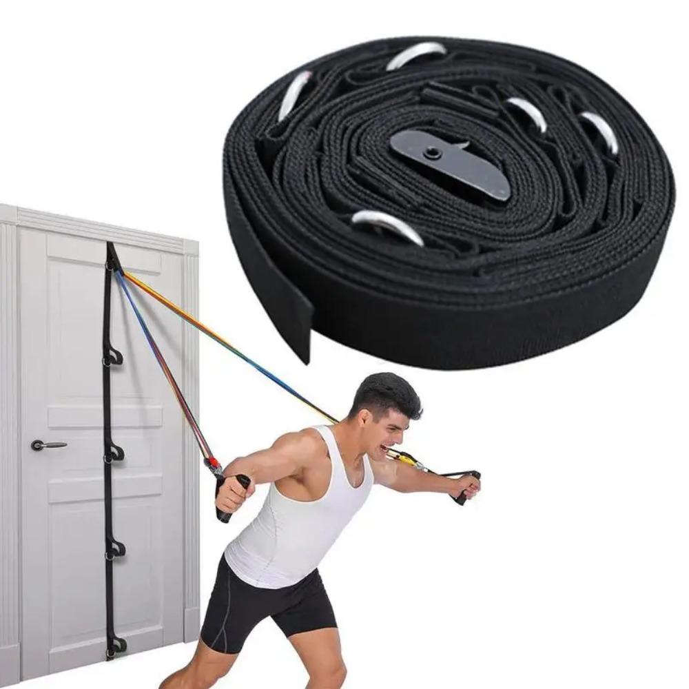 Nylon Resistance Band Black Gym Attachment Gym Accessory Yoga Fitness Equipment  Home