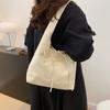 New Deisgn Y2k Shoulder Bag Large Capacity Leather Tote Bag Fashion Bow Underarm Bags  Handbag