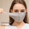 Women's Real Silk 3D Sunscreen Face Mask - Breathable, Washable, Adjustable Ear Straps