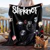 Теплое фланелевое одеяло с узором Slipknot, легкое и удобное покрывало для кровати, дивана