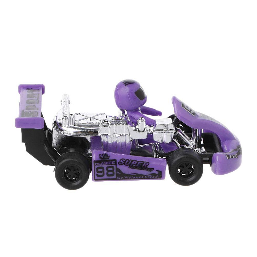 Пластиковая гоночная машина Power Kart Транспортные средства Машина Детская головоломка Игрушка для раннего развития