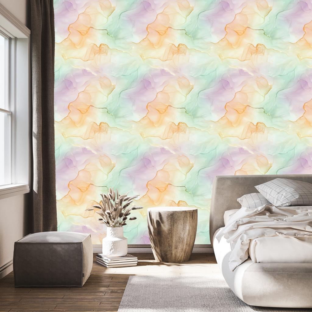 Ink Cream, Light Gray and White Wallpaper for Living Room and Bedroom 50x1000