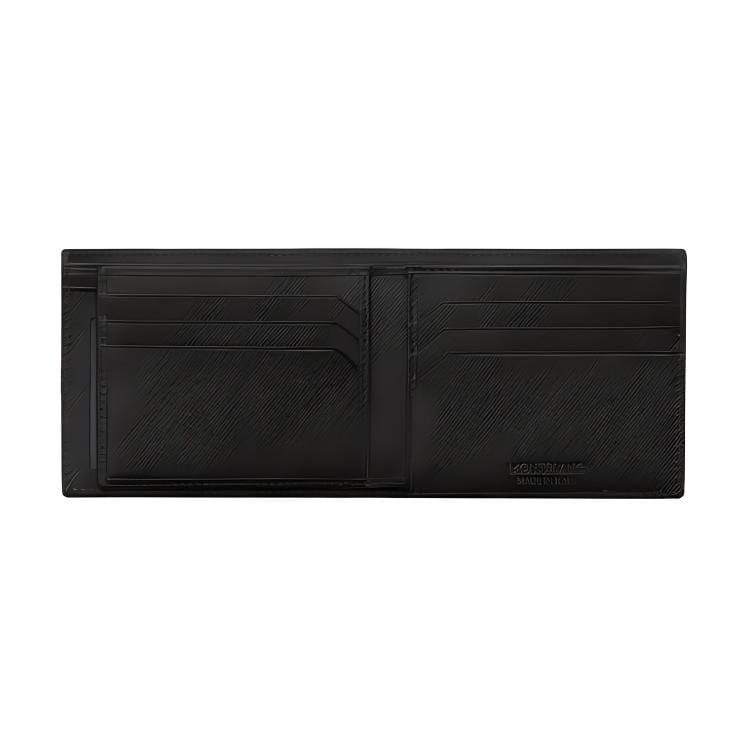 MONTBLANC Calfskin Wallet Men's Black 130077