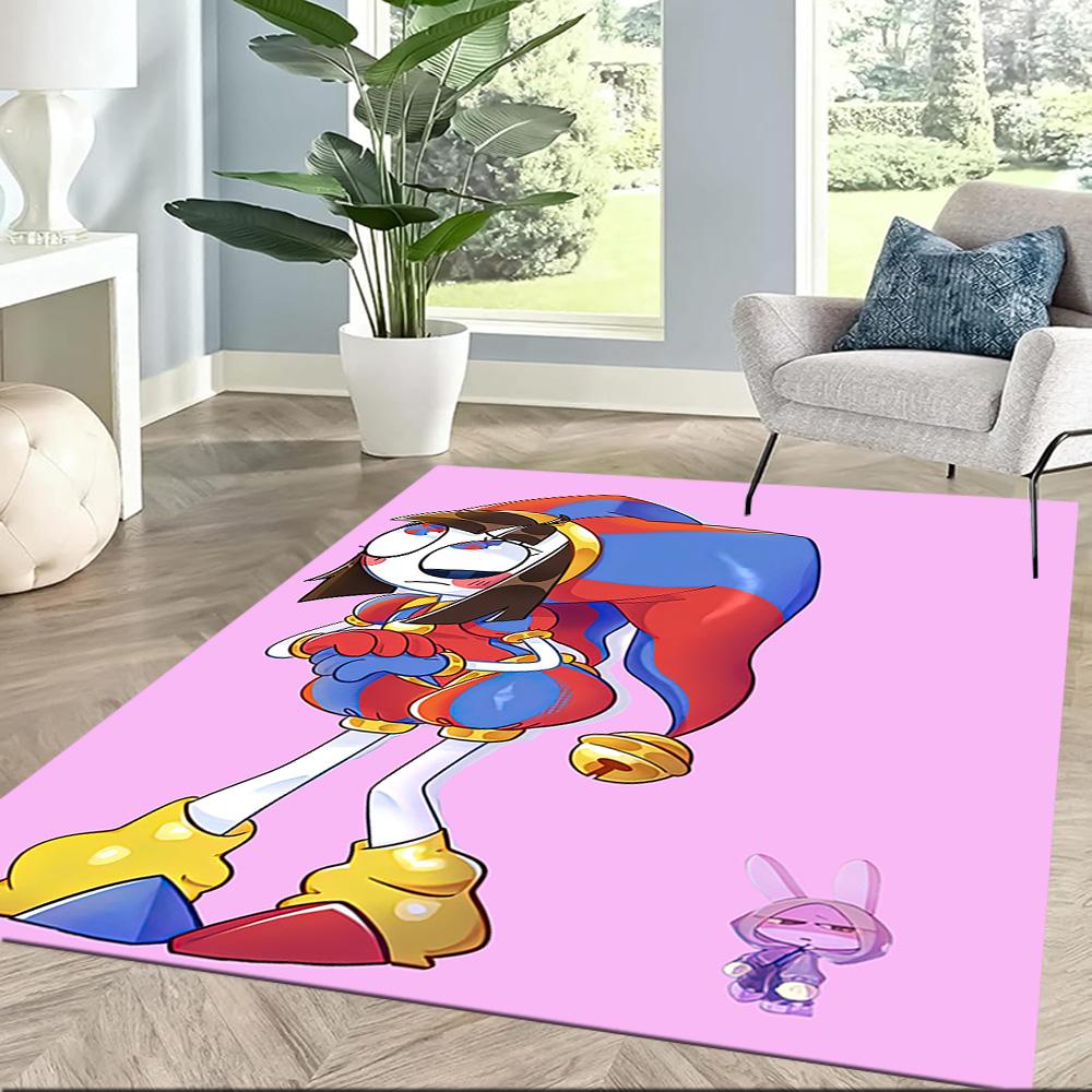 Love Digital Circus Square rugs are a great choice for living rooms, bedrooms, home décor, and as gifts.