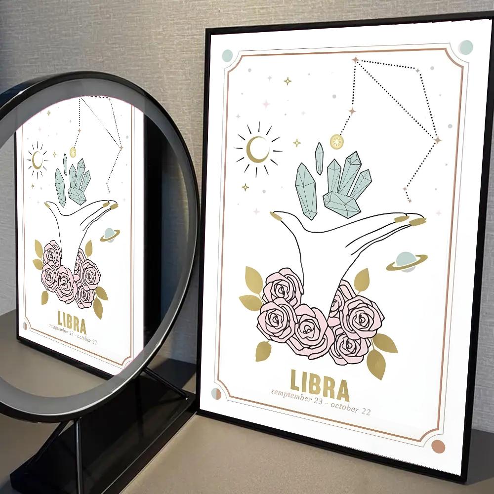 1 шт. Богемский постер с зодиаком HD-постеры для дома, комнаты, бара, кафе, декора, художественная настенная живопись, картина