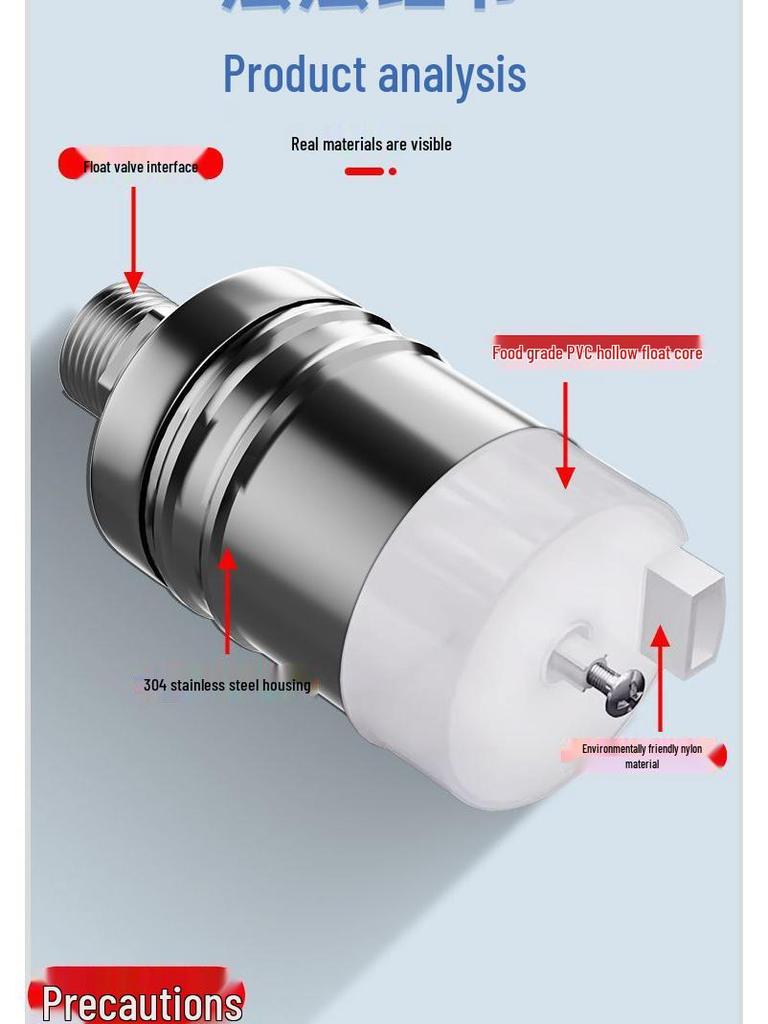 Автоматический стопорный поплавковый клапан из нержавеющей стали 304 для контроля уровня воды в баке