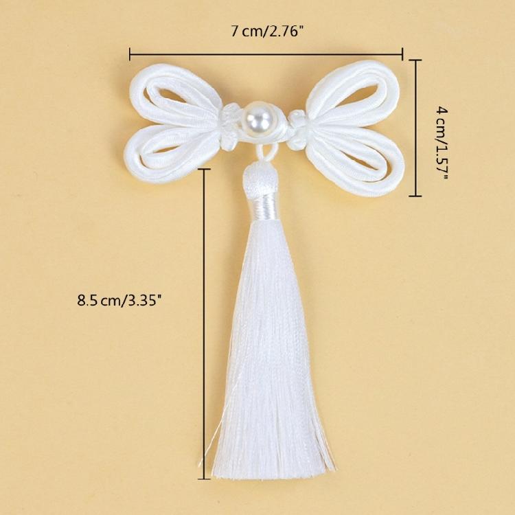 Chinese Tang Suit Fringe Cheongsam Buttons Knot Fastener Closures DIY Buckle